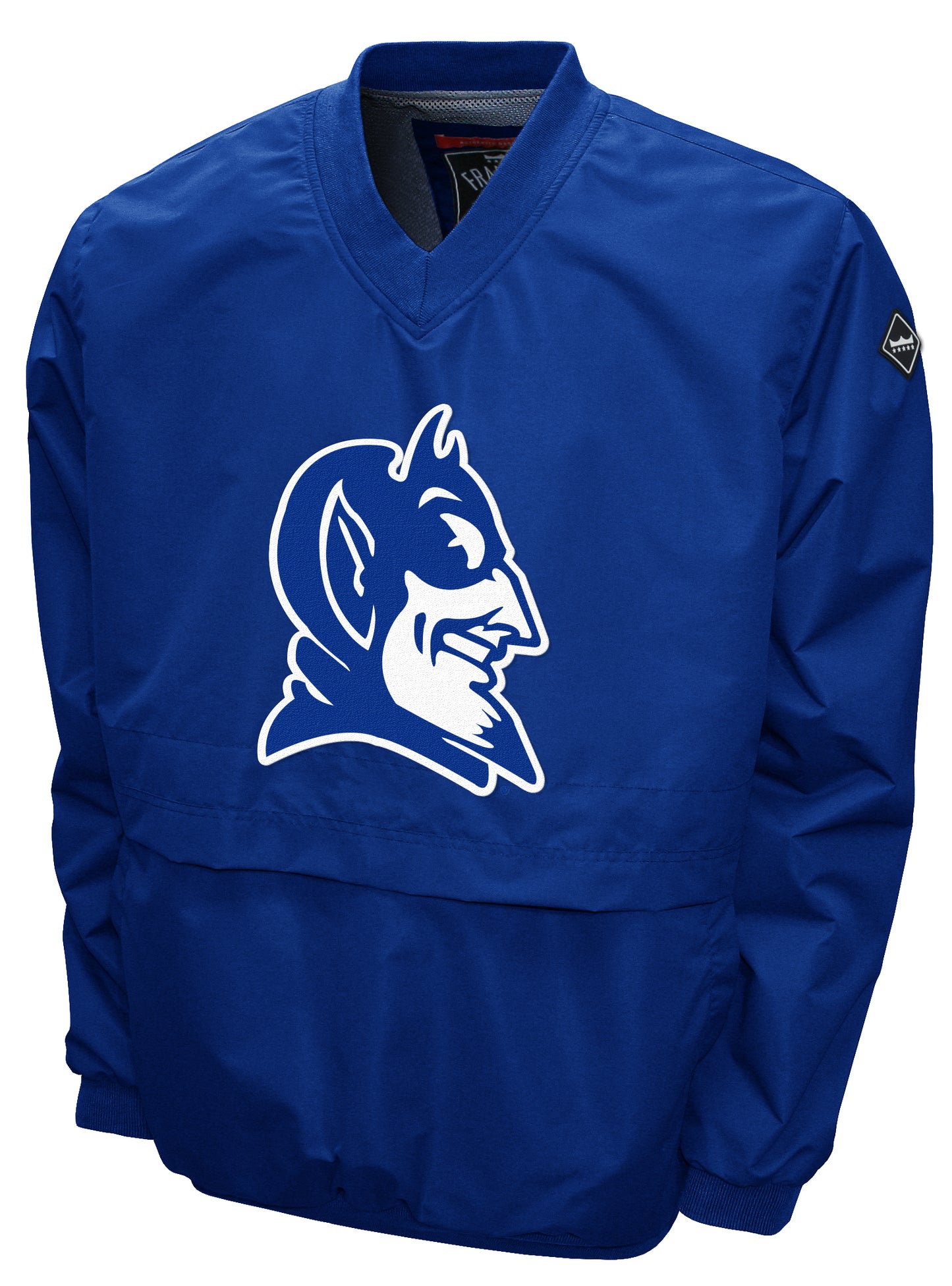 Duke Blue Devils Franchise Club Men's Big Logo Windshell V-Neck Pullover Jacket