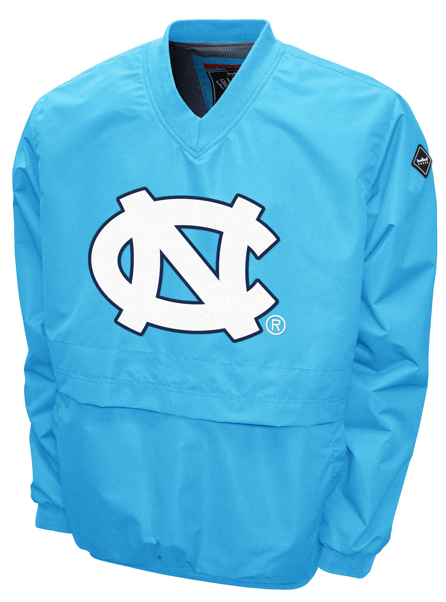 North Carolina Tar Heels Franchise Club Men's Big Logo Windshell V-Neck Pullover Jacket