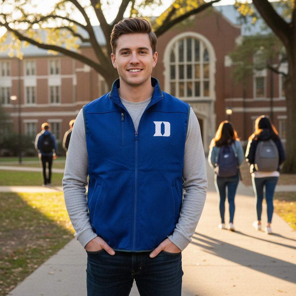 Duke Blue Devils Franchise Club Mens Softshell Vest