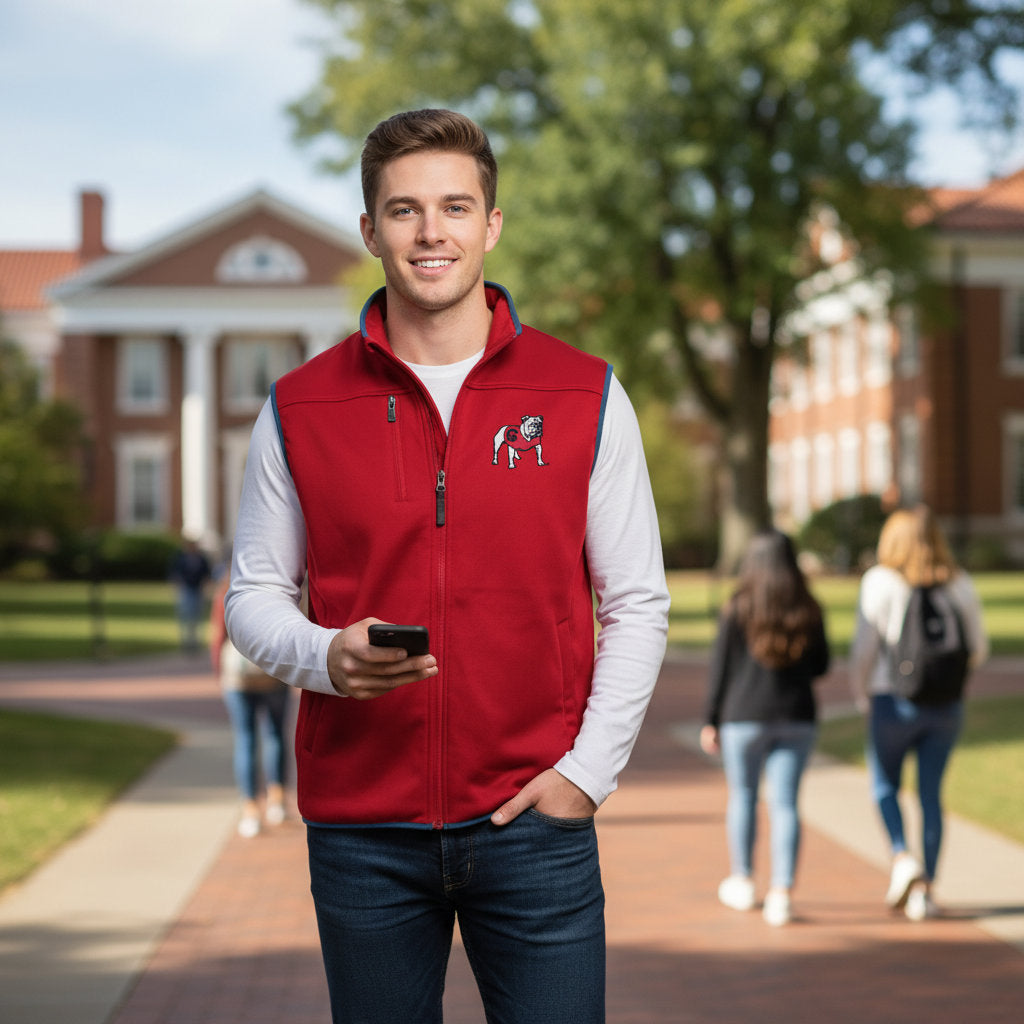 Georgia Bulldogs Franchise Club Mens Softshell Vest