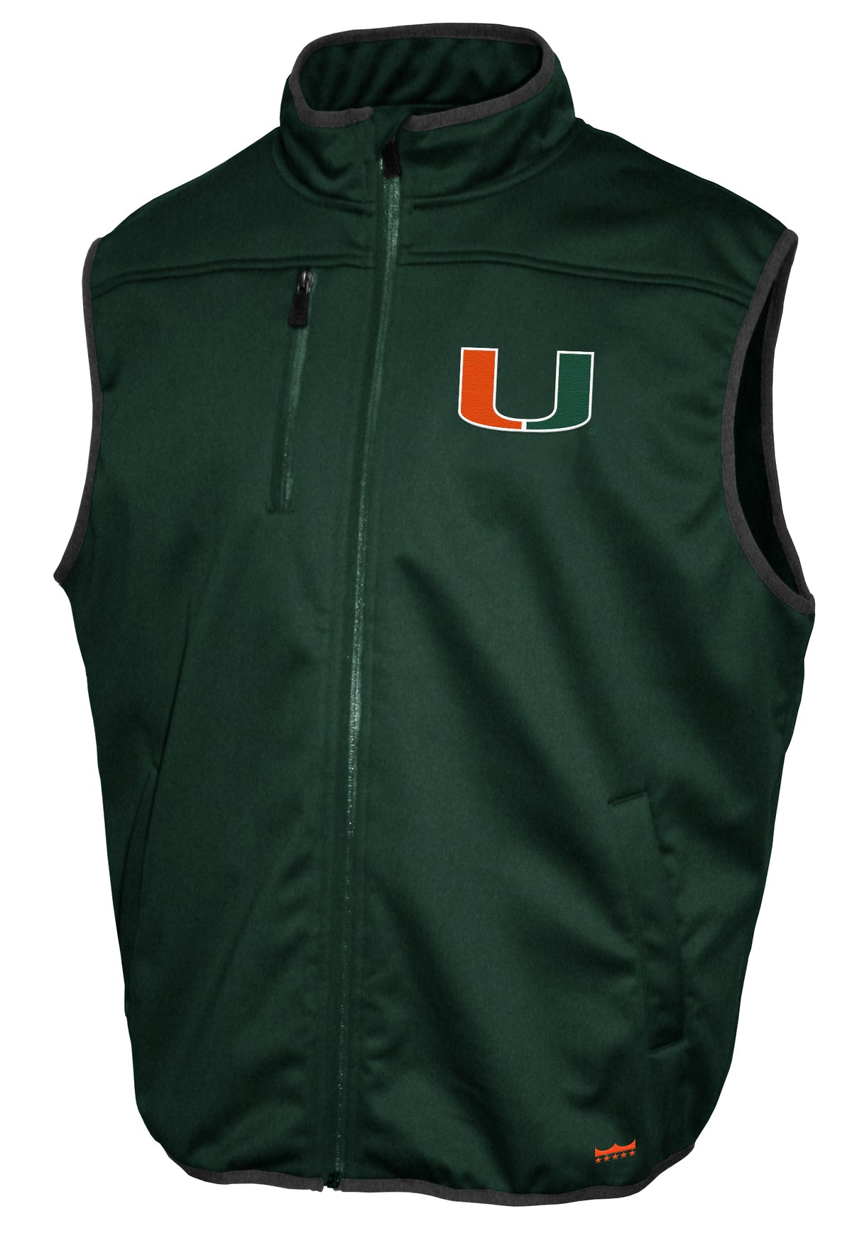 Miami Hurricanes Franchise Club Mens Softshell Vest