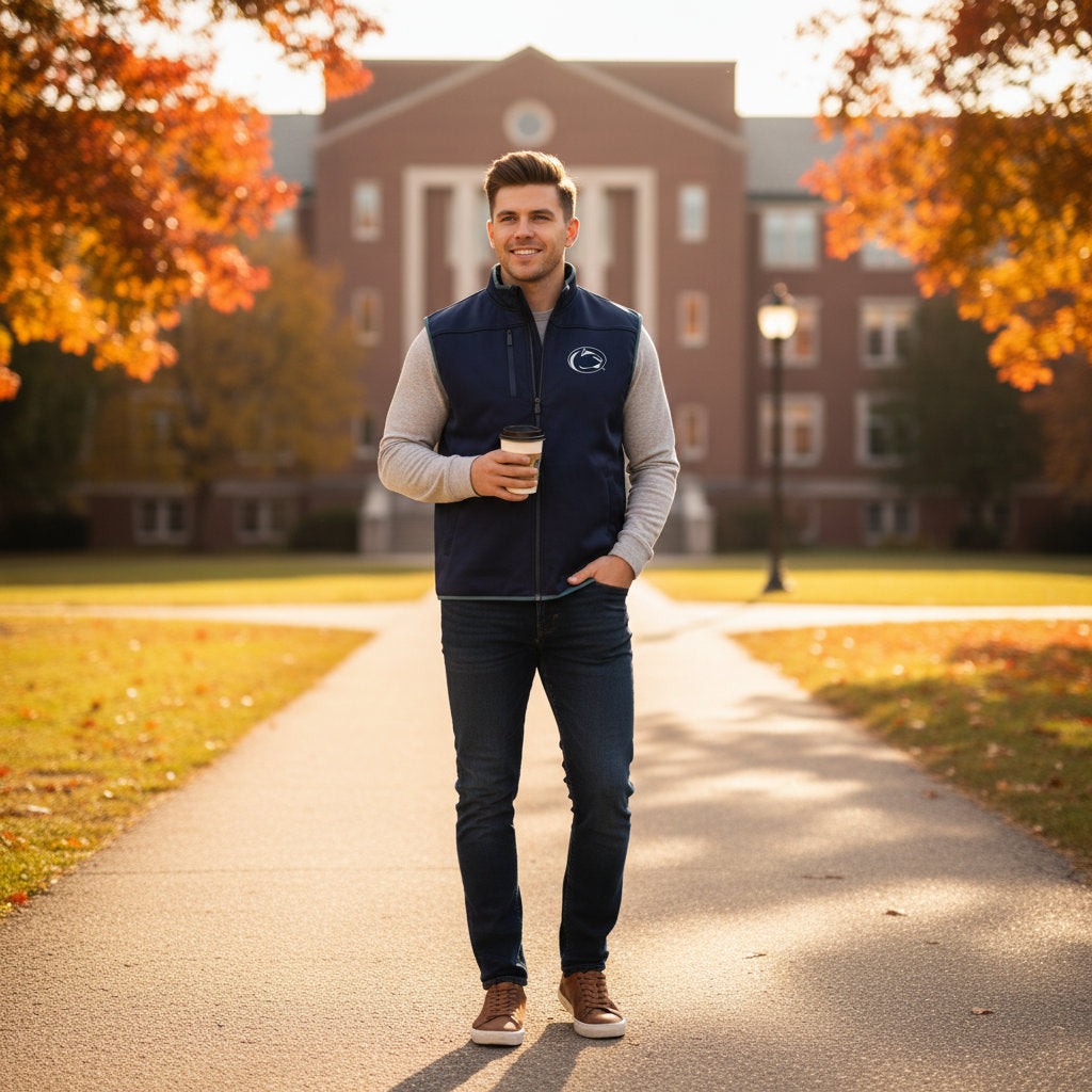 Penn State Nittany Lions Franchise Club Mens Softshell Vest