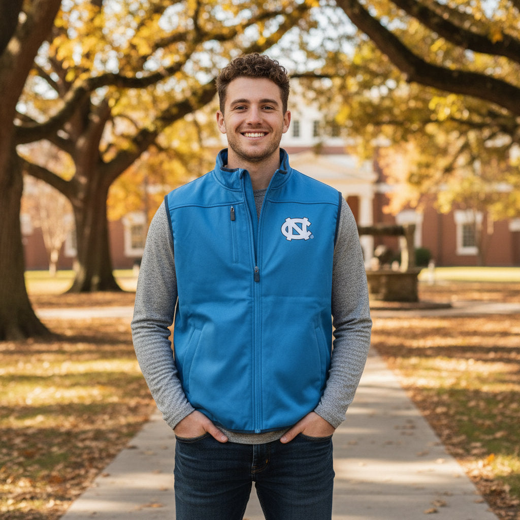 North Carolina Tar Heels Franchise Club Mens Softshell Vest