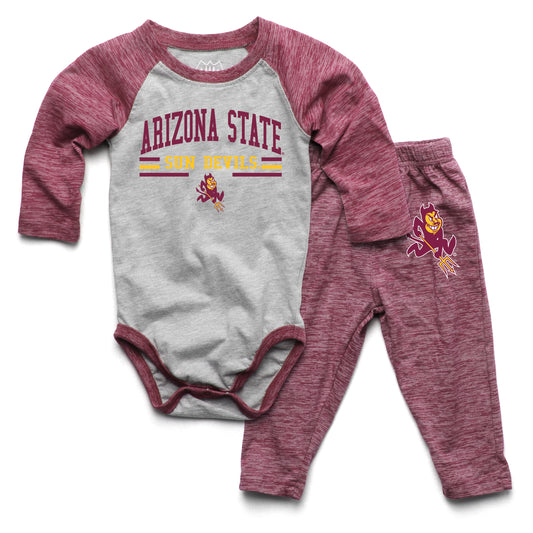Arizona State Sun Devils Wes and Willy Baby College Team Hopper and Pant Set
