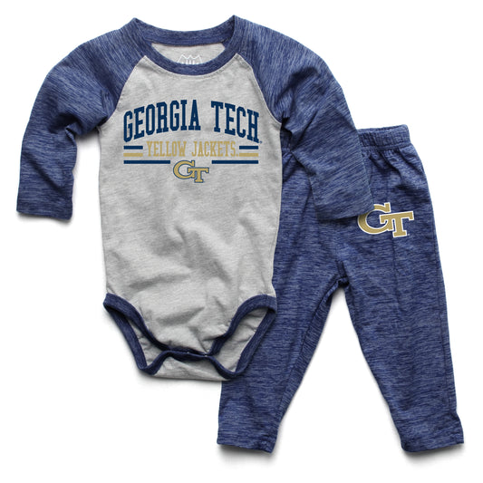 Georgia Tech Wes and Willy Baby College Team Hopper and Pant Set