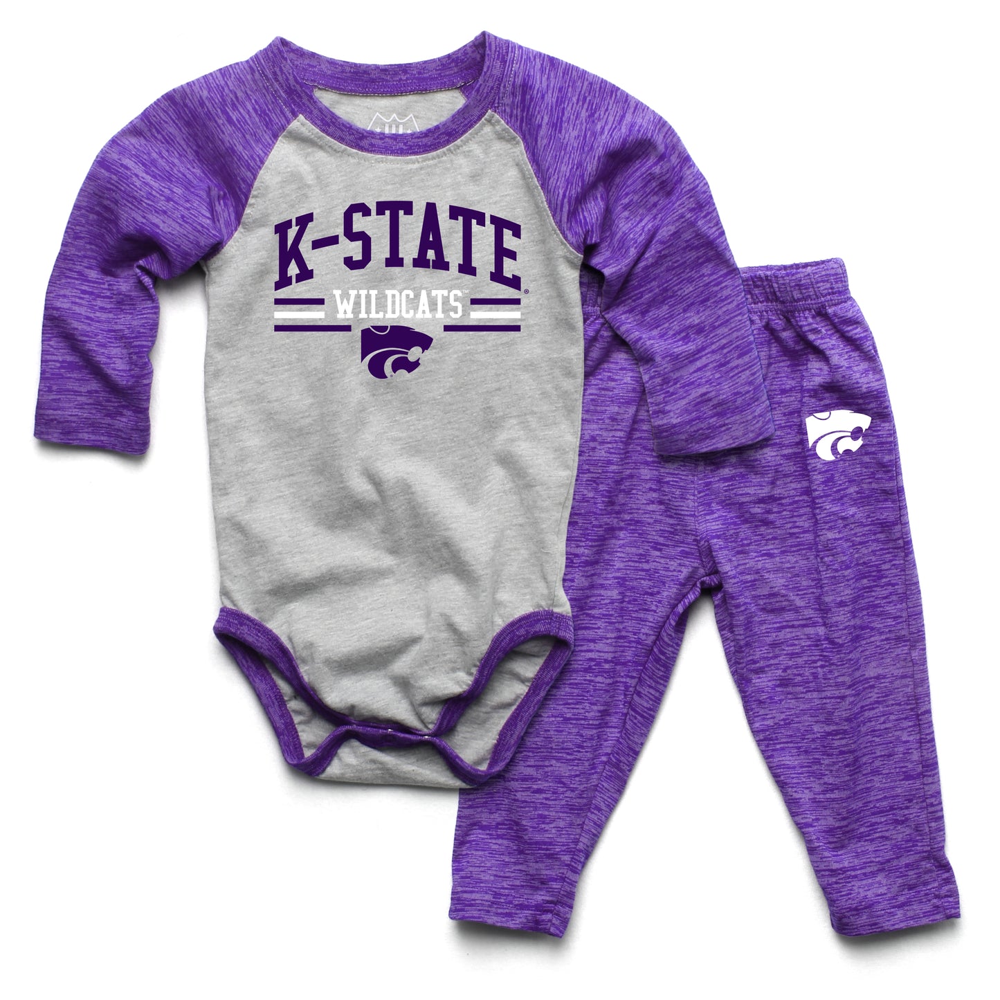 KSU Wildcats Wes and Willy Baby College Team Hopper and Pant Set