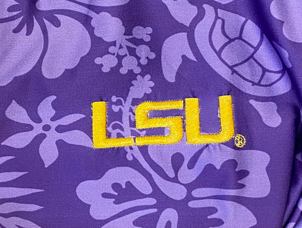 LSU Tigers Wes and Willy Mens Beach Performance Polo