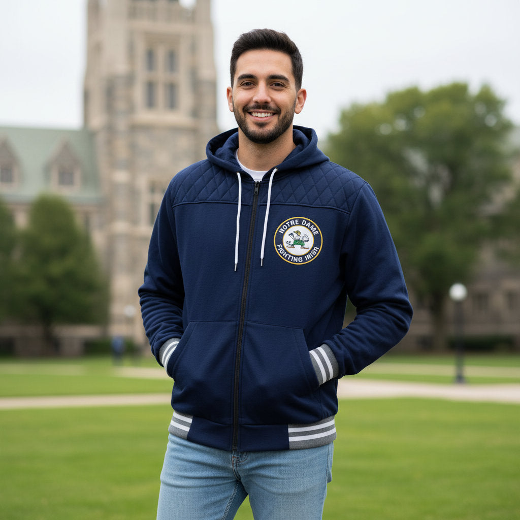 Notre Dame Franchise Club Mens Walk On Hoodie Jacket