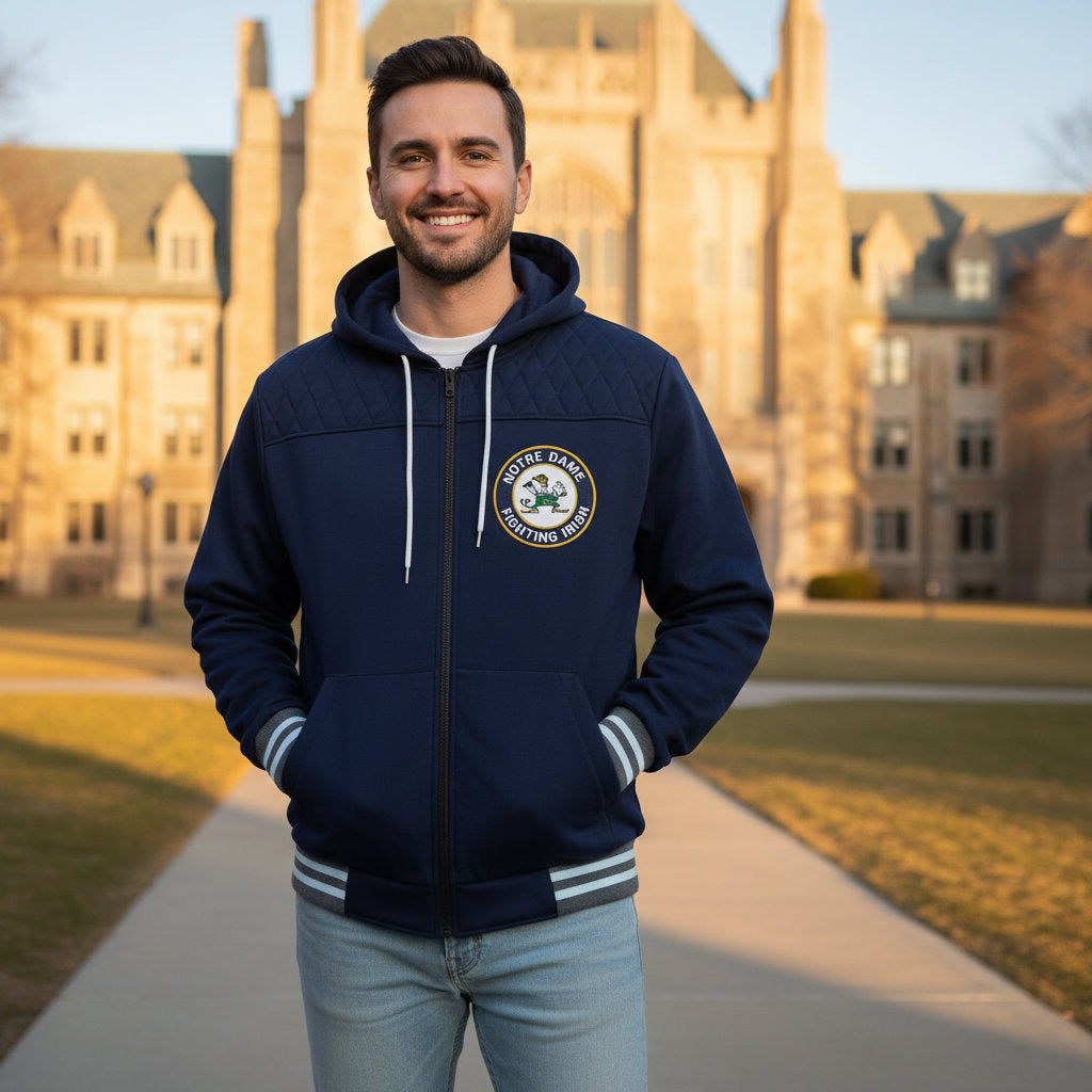Notre Dame Franchise Club Mens Walk On Hoodie Jacket