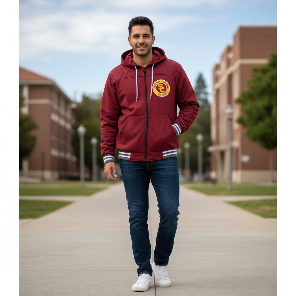 USC Trojans Franchise Club Mens Walk On Hoodie Jacket