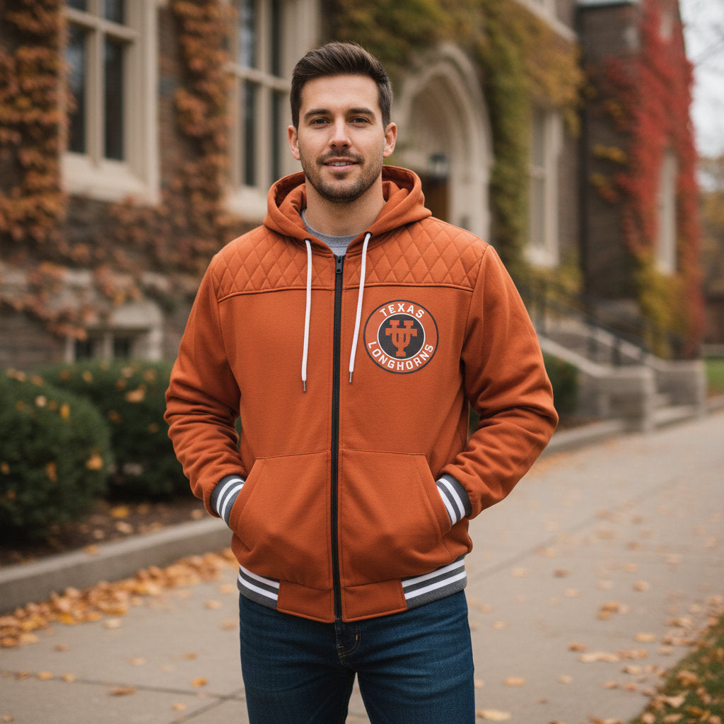 Texas Longhorns Franchise Club Mens Walk On Hoodie Jacket