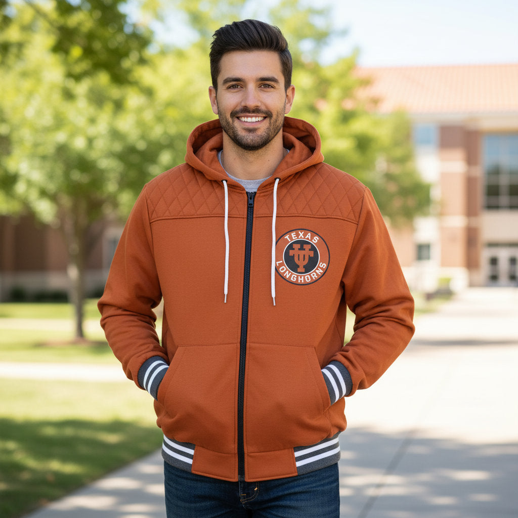 Texas Longhorns Franchise Club Mens Walk On Hoodie Jacket