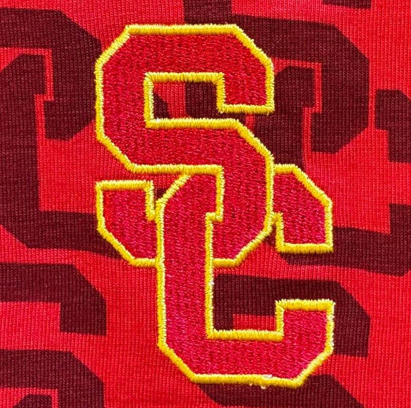 USC Trojans Wes and Willy Kids All Over Team Logo Long Sleeve T-Shirt