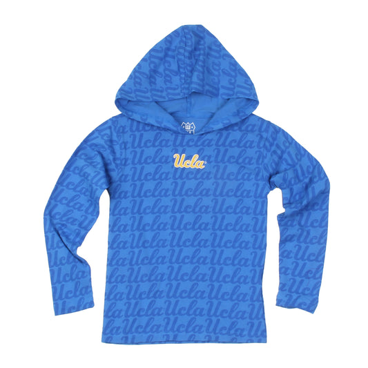 UCLA Bruins Wes and Willy Kids All Over Team Logo Long Sleeve T-Shirt