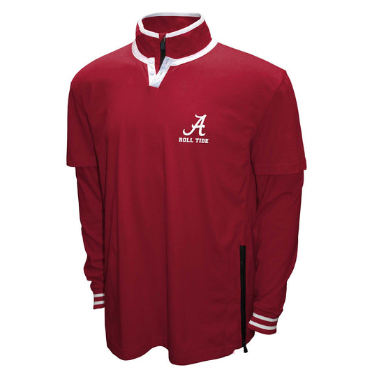 Alabama Crimson Tide Franchise Club Mens NCAA 3 In 1 Double Down Systems Jacket