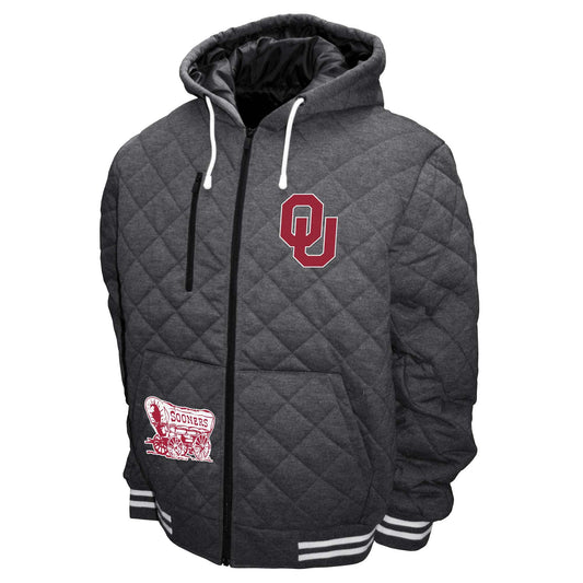 Oklahoma Sooners Franchise Club Mens Quilted Jacket