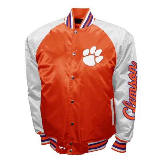 Clemson Tigers Franchise Club Mens The Game Satin Jacket