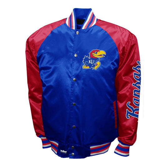 Kansas Jayhawks Franchise Club Mens The Game Satin Jacket