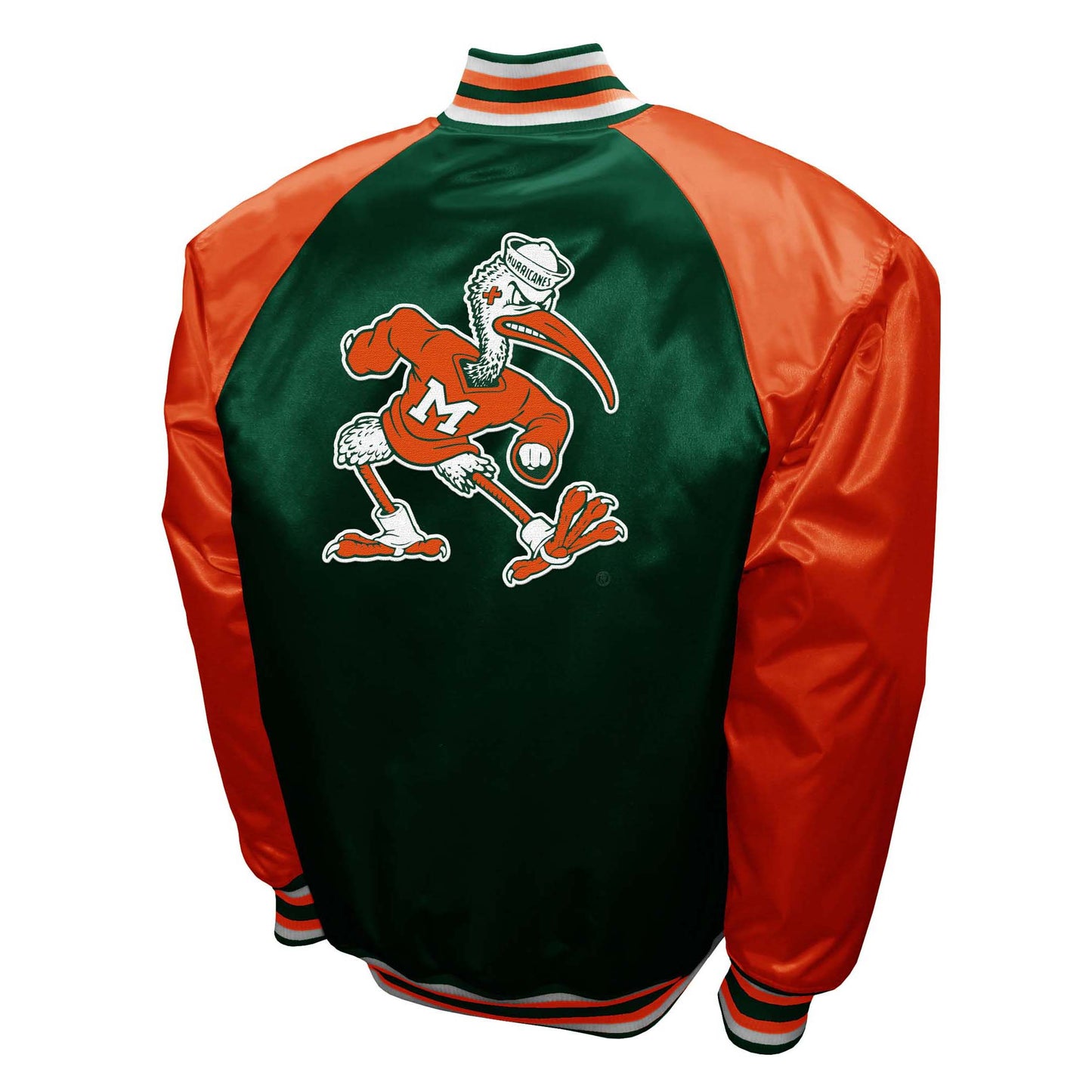 Miami Hurricanes Franchise Club Mens The Game Satin Jacket