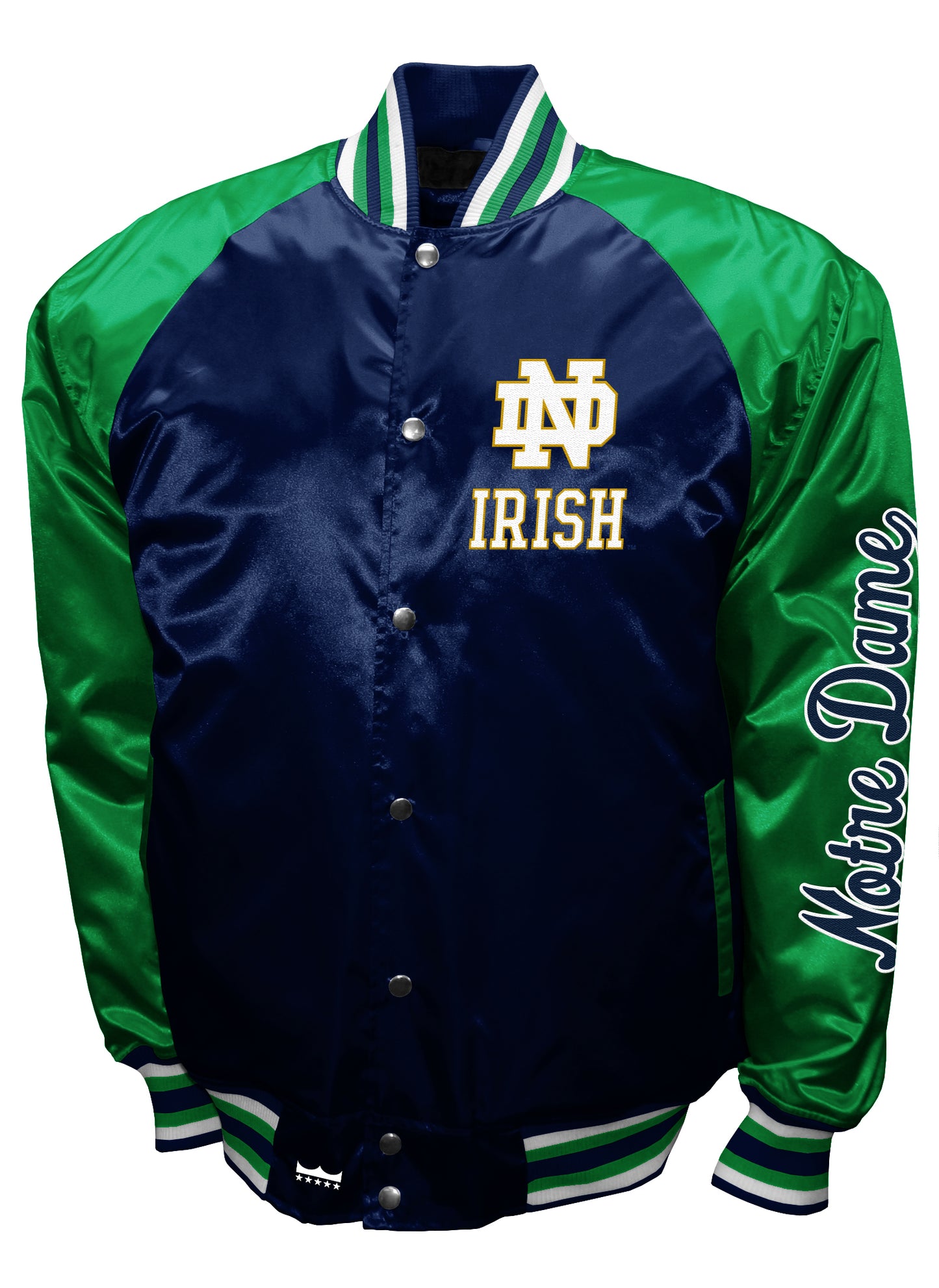 Notre Dame Fighting Irish Franchise Club Mens The Game Satin Jacket