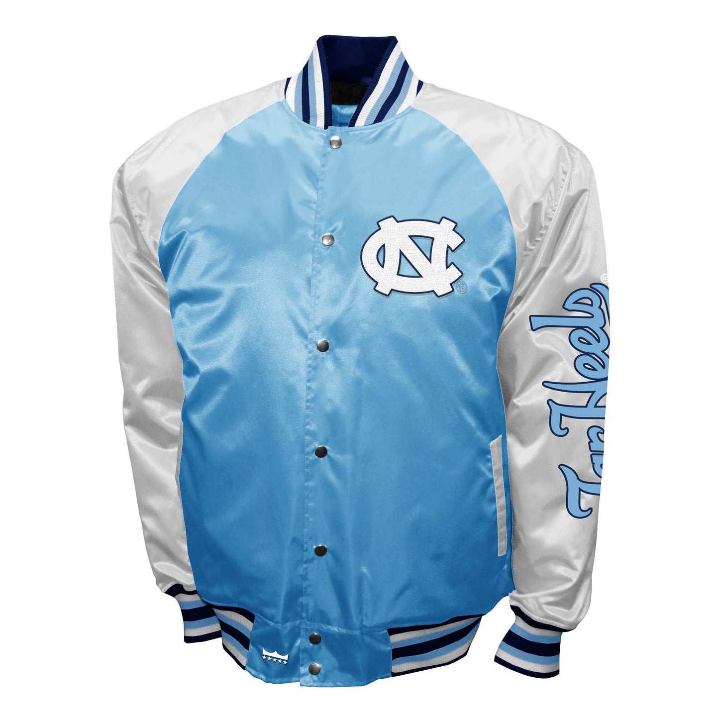 North Carolina Tar Heels Franchise Club Mens The Game Satin Jacket