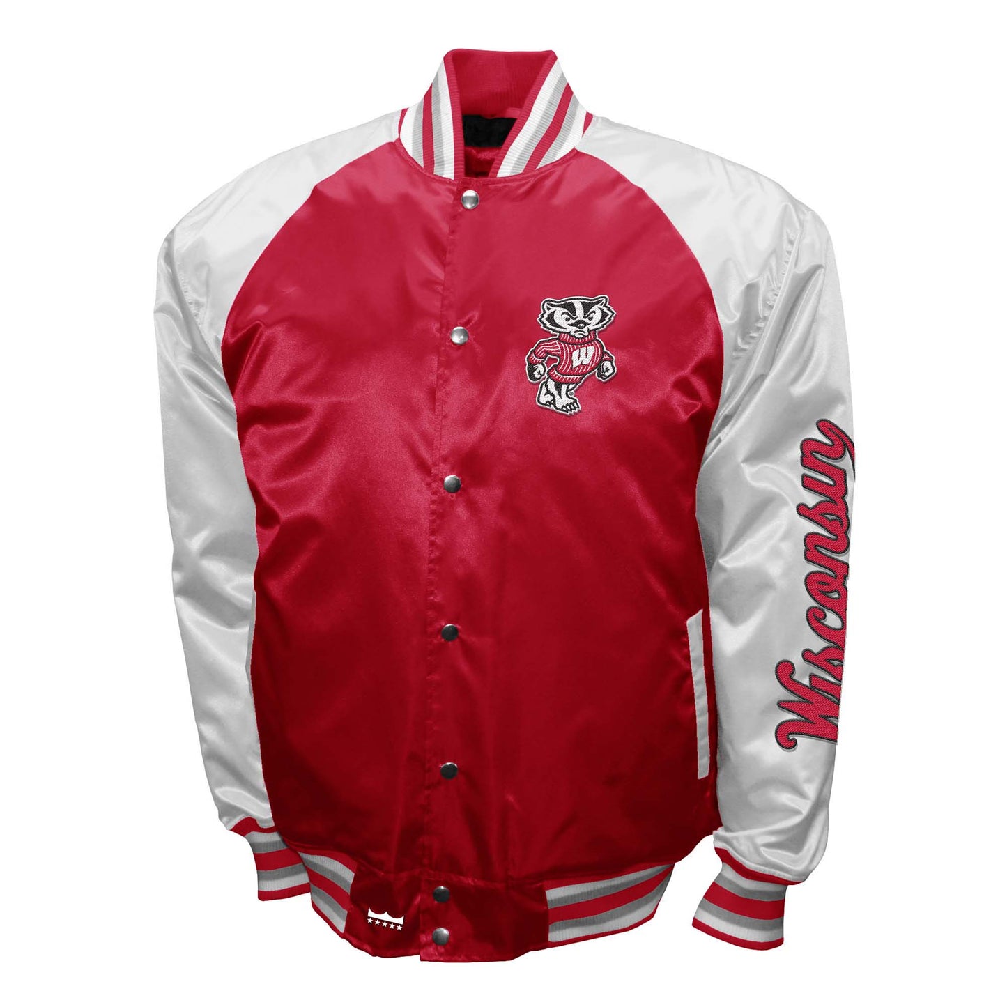 Wisconsin Badgers Franchise Club Mens The Game Satin Jacket