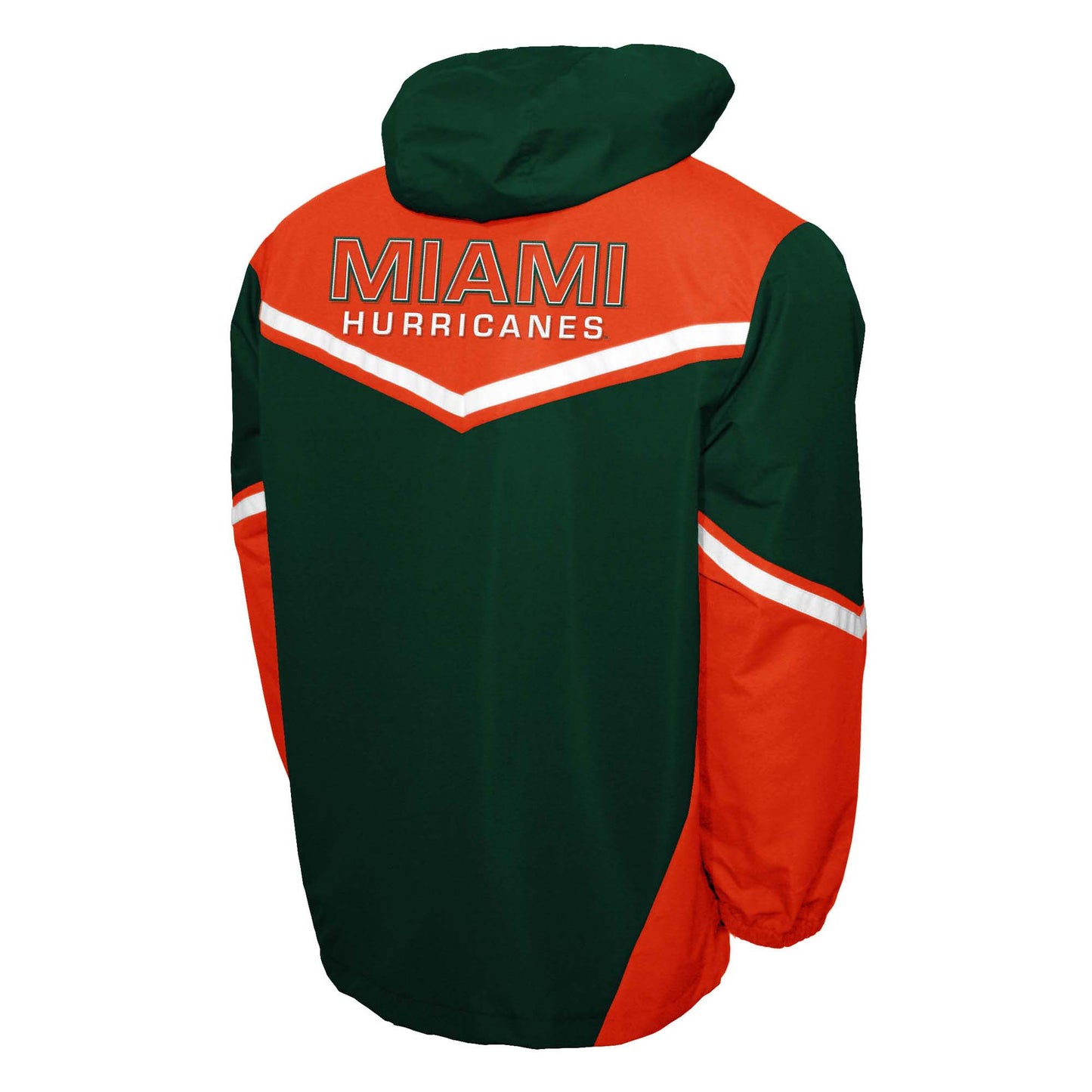 Miami Hurricanes Franchise Club Mens Action Anorak Pullover Lightweight Jacket