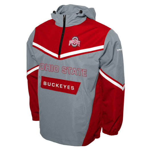 Ohio State Buckeyes Franchise Club Mens Action Anorak Pullover Lightweight Jacket