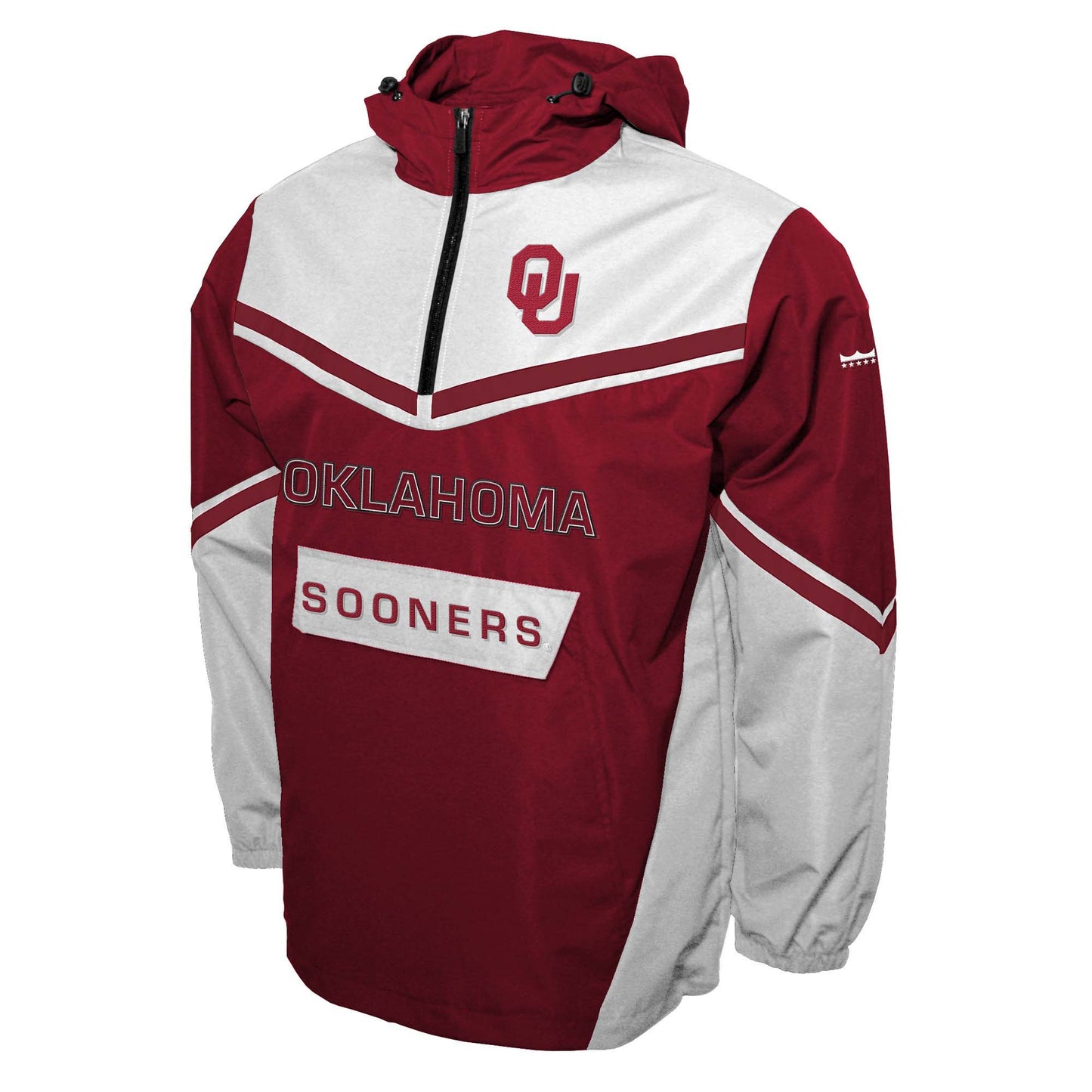 Oklahoma Sooners Franchise Club Mens Action Anorak Pullover Lightweight Jacket