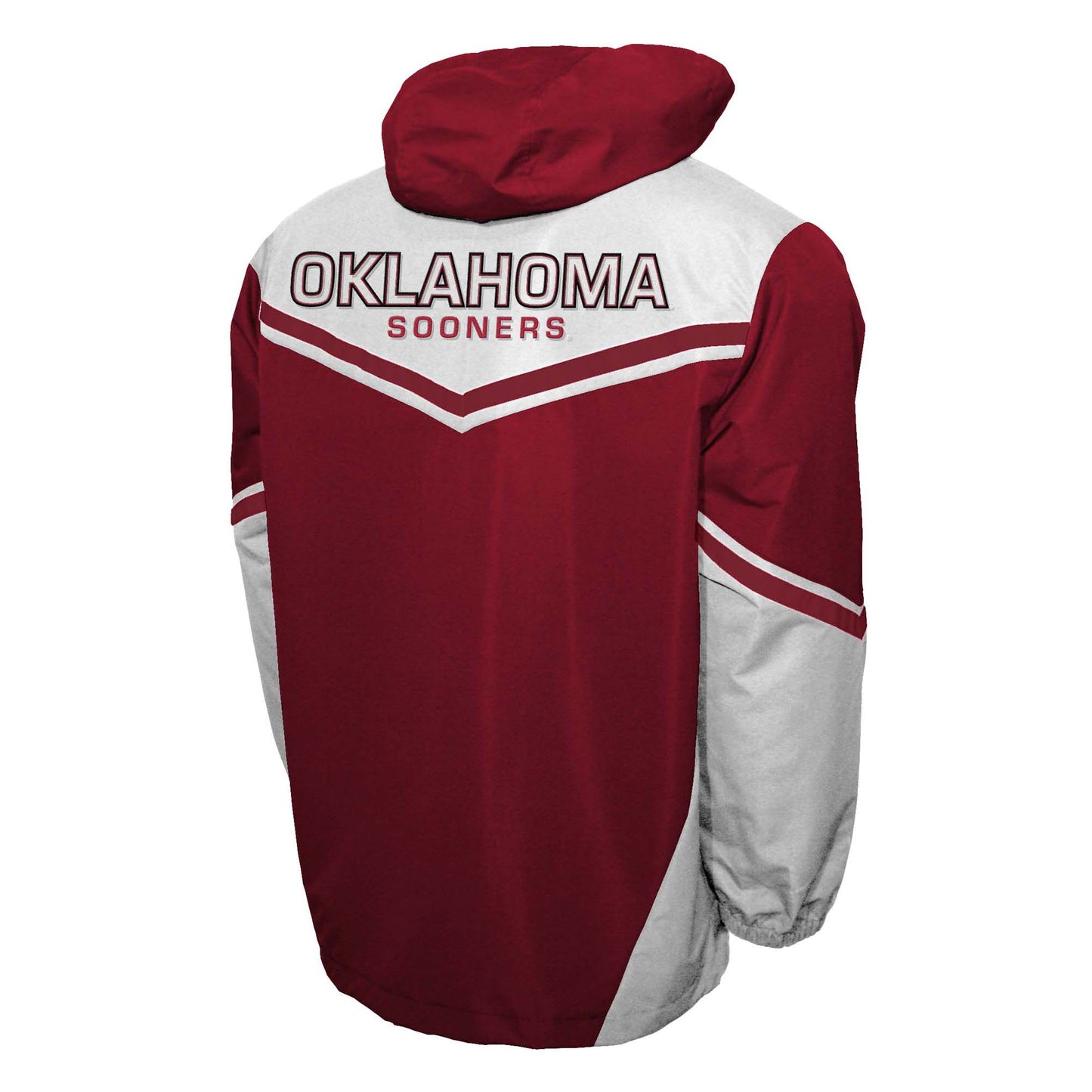 Oklahoma Sooners Franchise Club Mens Action Anorak Pullover Lightweight Jacket