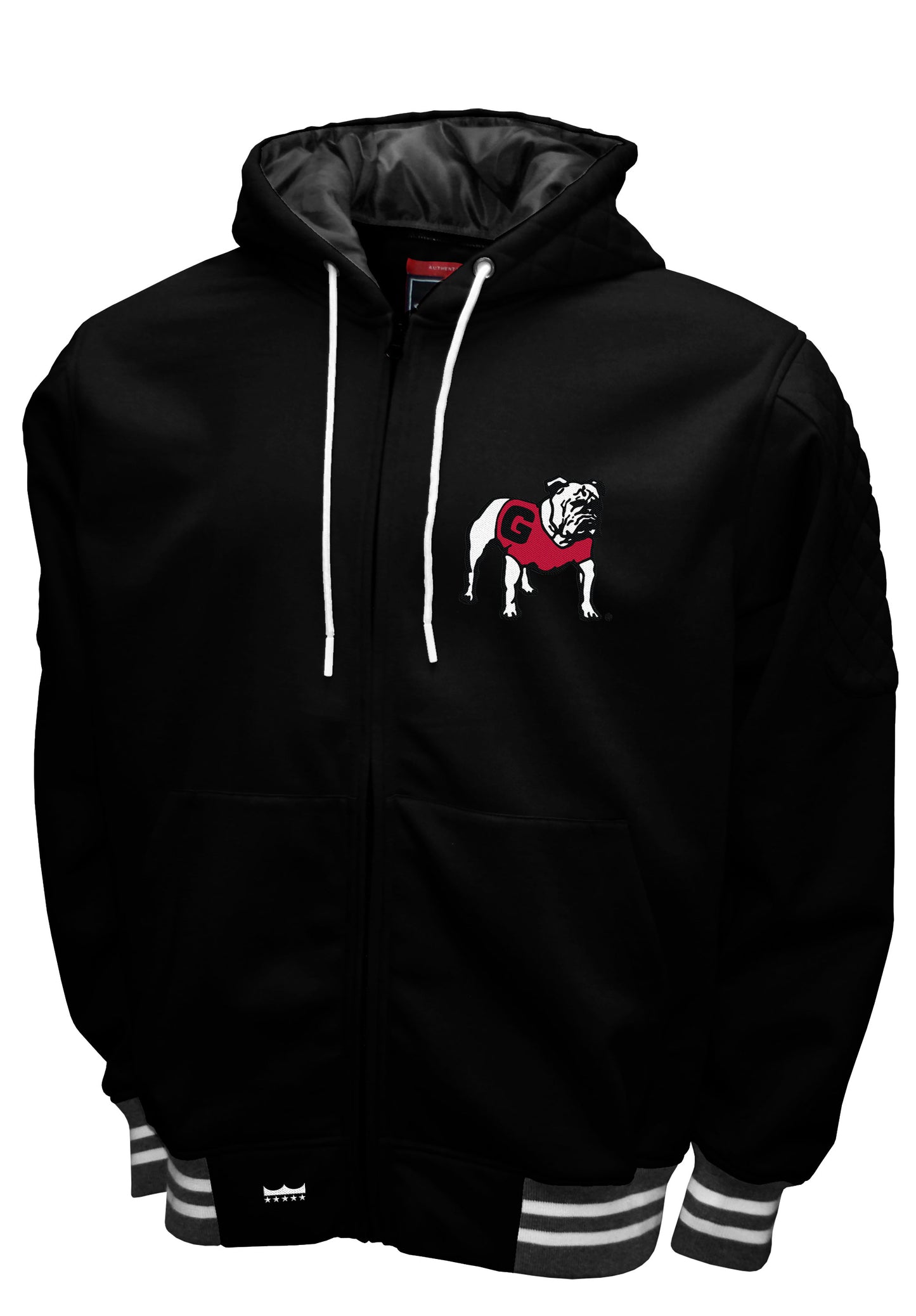 Georgia Bulldogs Black Franchise Club Mens Grind Hoodie Jacket