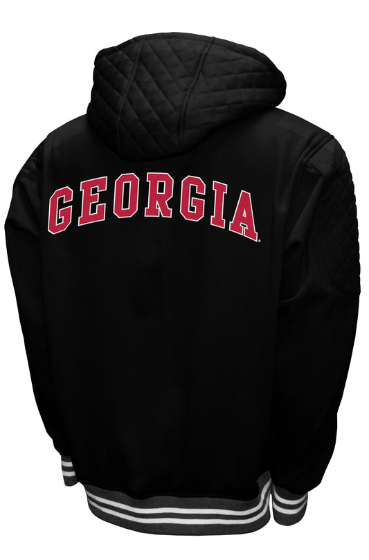 Georgia Bulldogs Black Franchise Club Mens Grind Hoodie Jacket