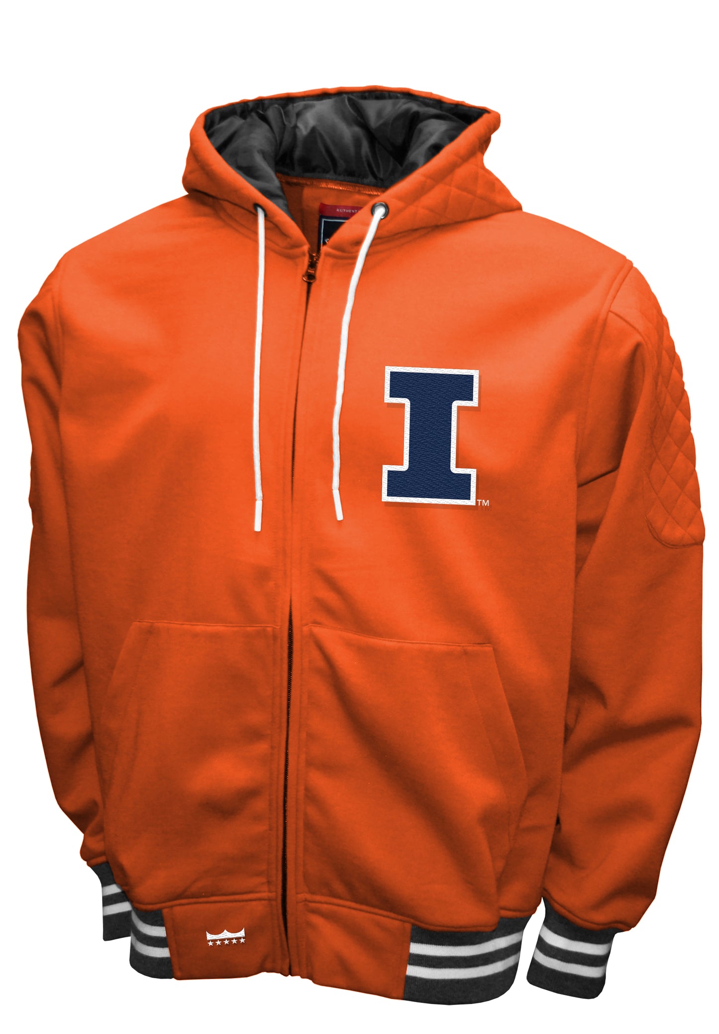 Illinois Fighting Illini Franchise Club Mens Grind Hoodie Jacket