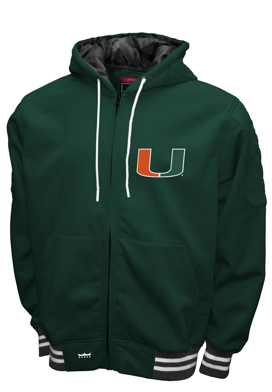 Miami Hurricanes Franchise Club Mens Grind Hoodie Jacket