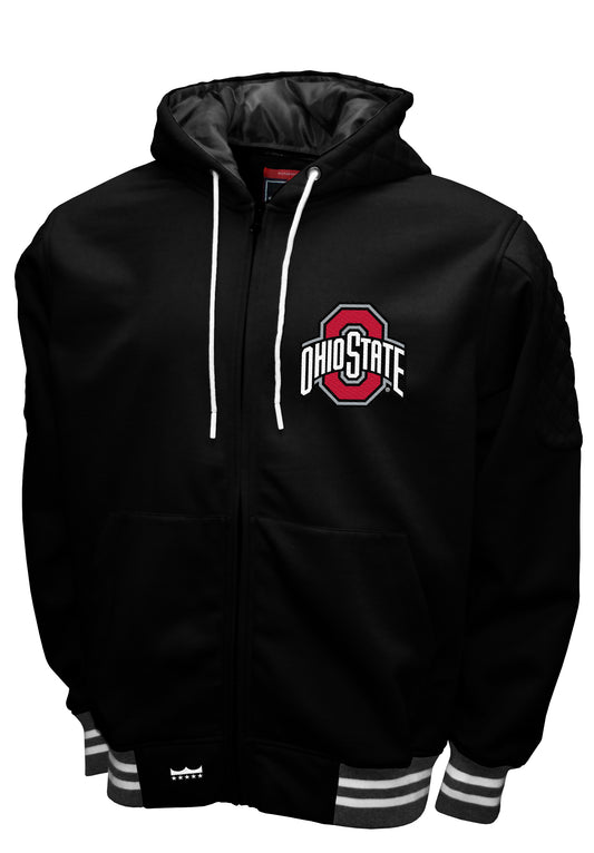 Ohio State Buckeyes Black Franchise Club Mens Grind Hoodie Jacket