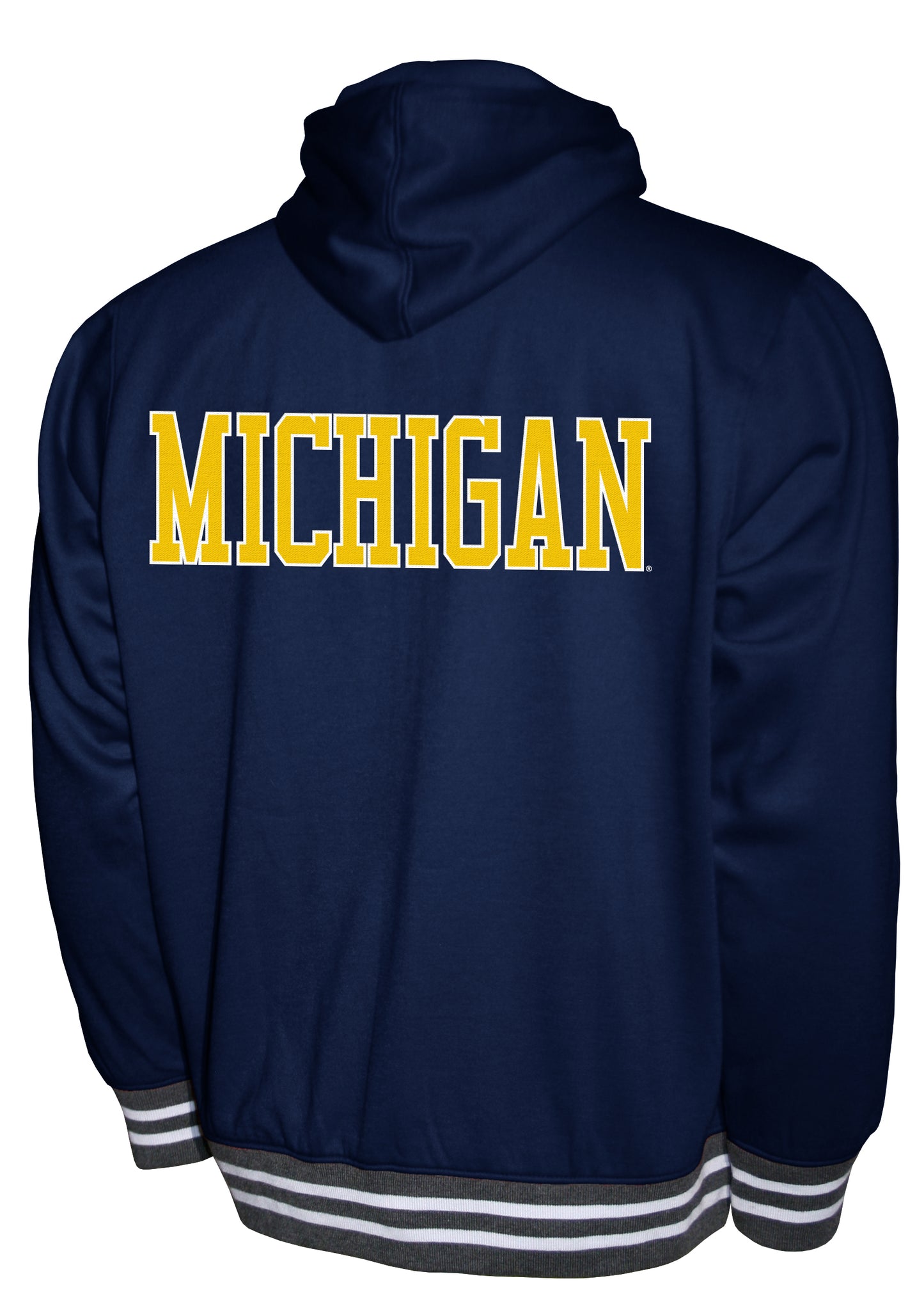 Michigan Wolverines Franchise Club Lightweight Embroidered Logos Full Zip Hoodie Style Jacket