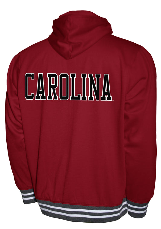 South Carolina Gamecocks Franchise Club Lightweight Embroidered Logos Full Zip Hoodie Style Jacket