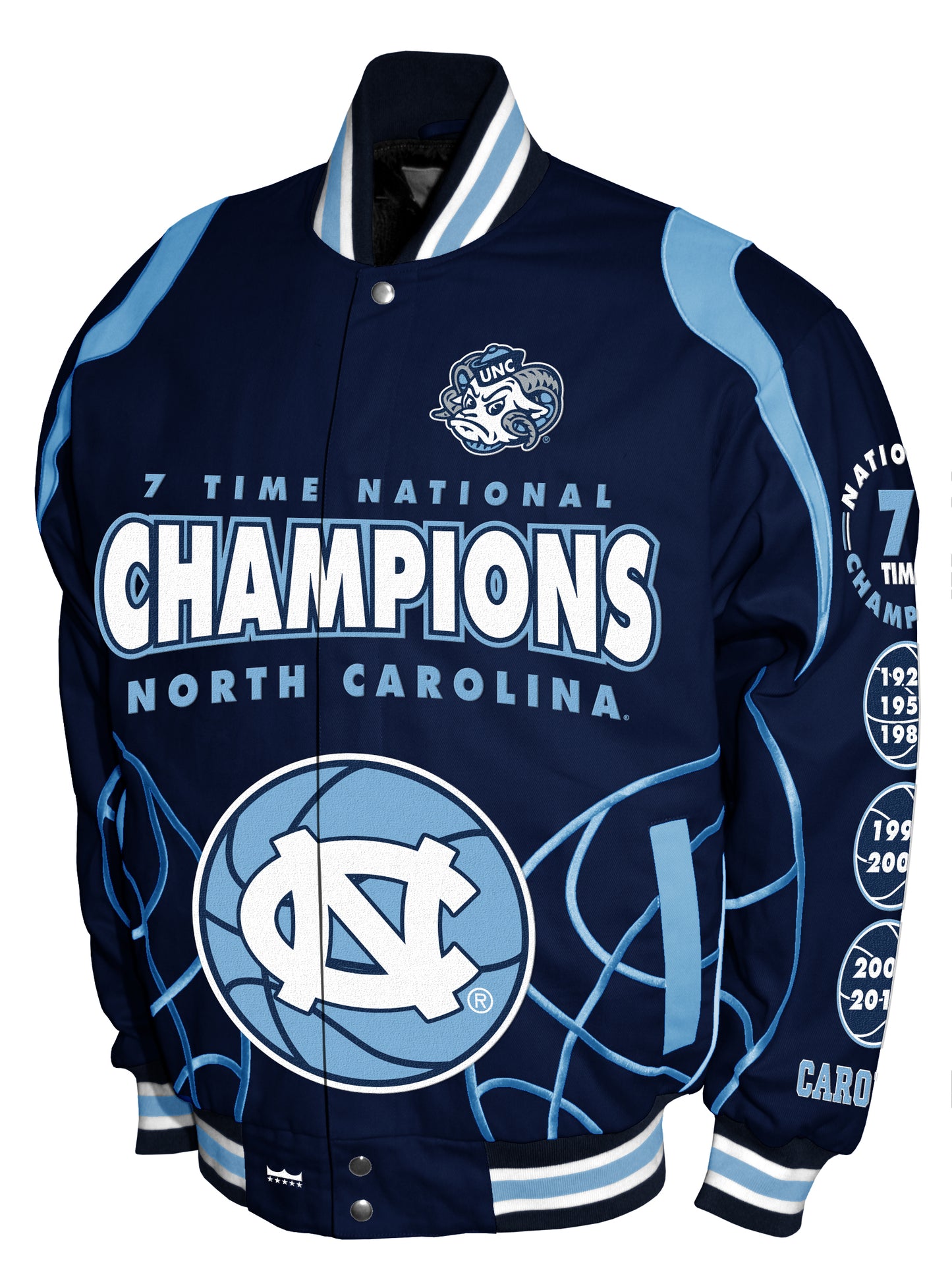 North Carolina Tar Heels Franchise Club Mens Commemorative Twill Jacket