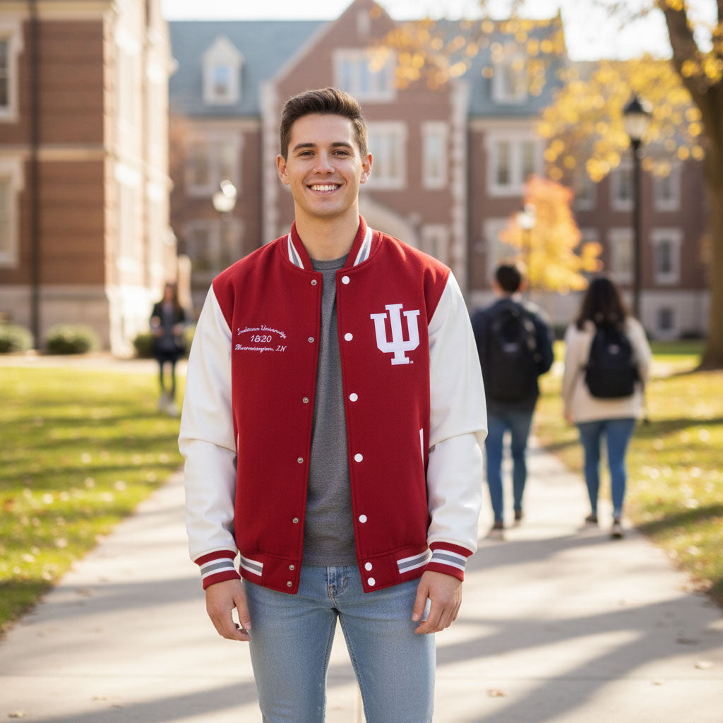 Indiana Hoosiers Franchise Club Varsity Fleece Jacket