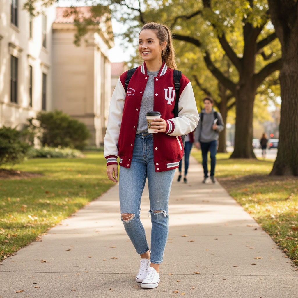 Indiana Hoosiers Franchise Club Varsity Fleece Jacket