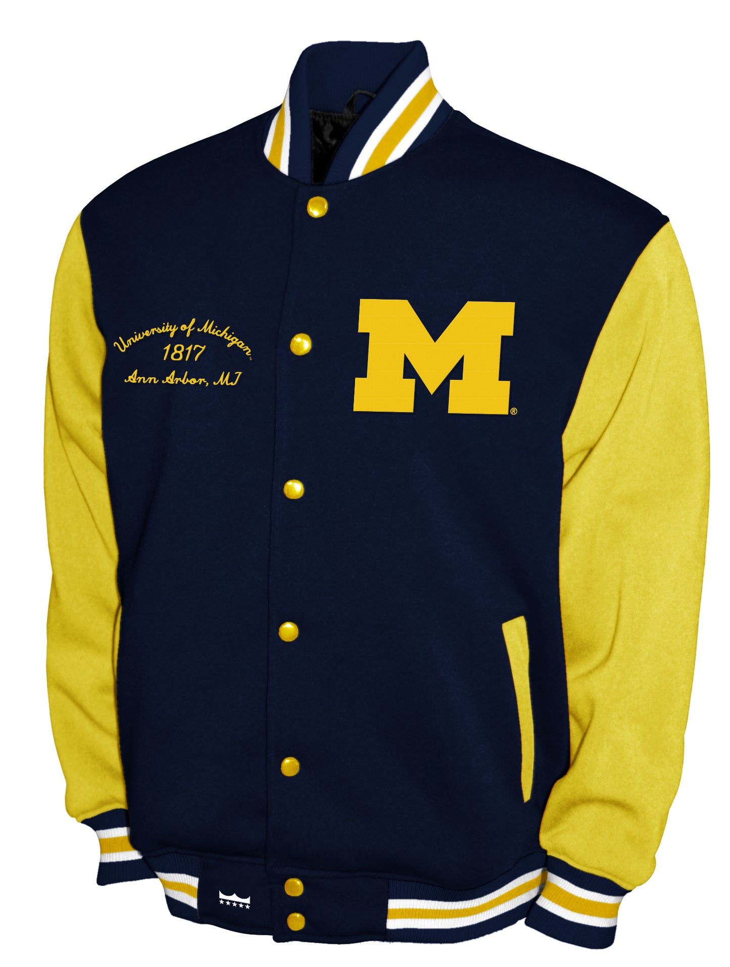 Michigan Wolverines Franchise Club Varsity Fleece Jacket