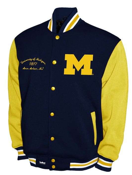 Michigan Wolverines Franchise Club Varsity Fleece Jacket
