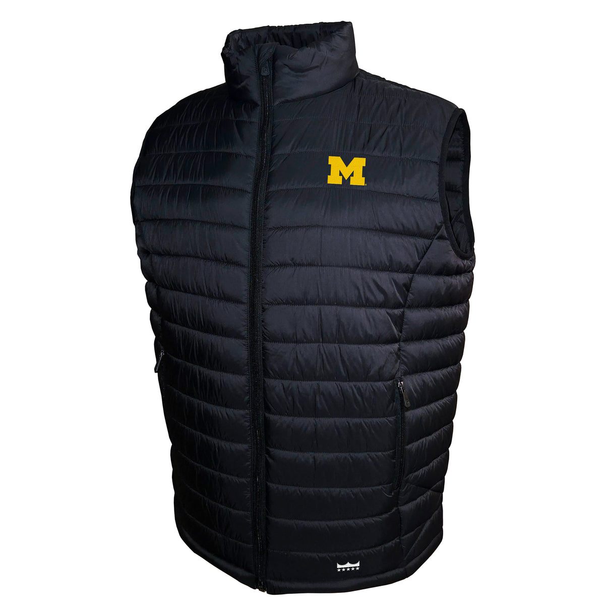 Michigan Wolverines Franchise Club Mens NCAA Team Packable Vest Black