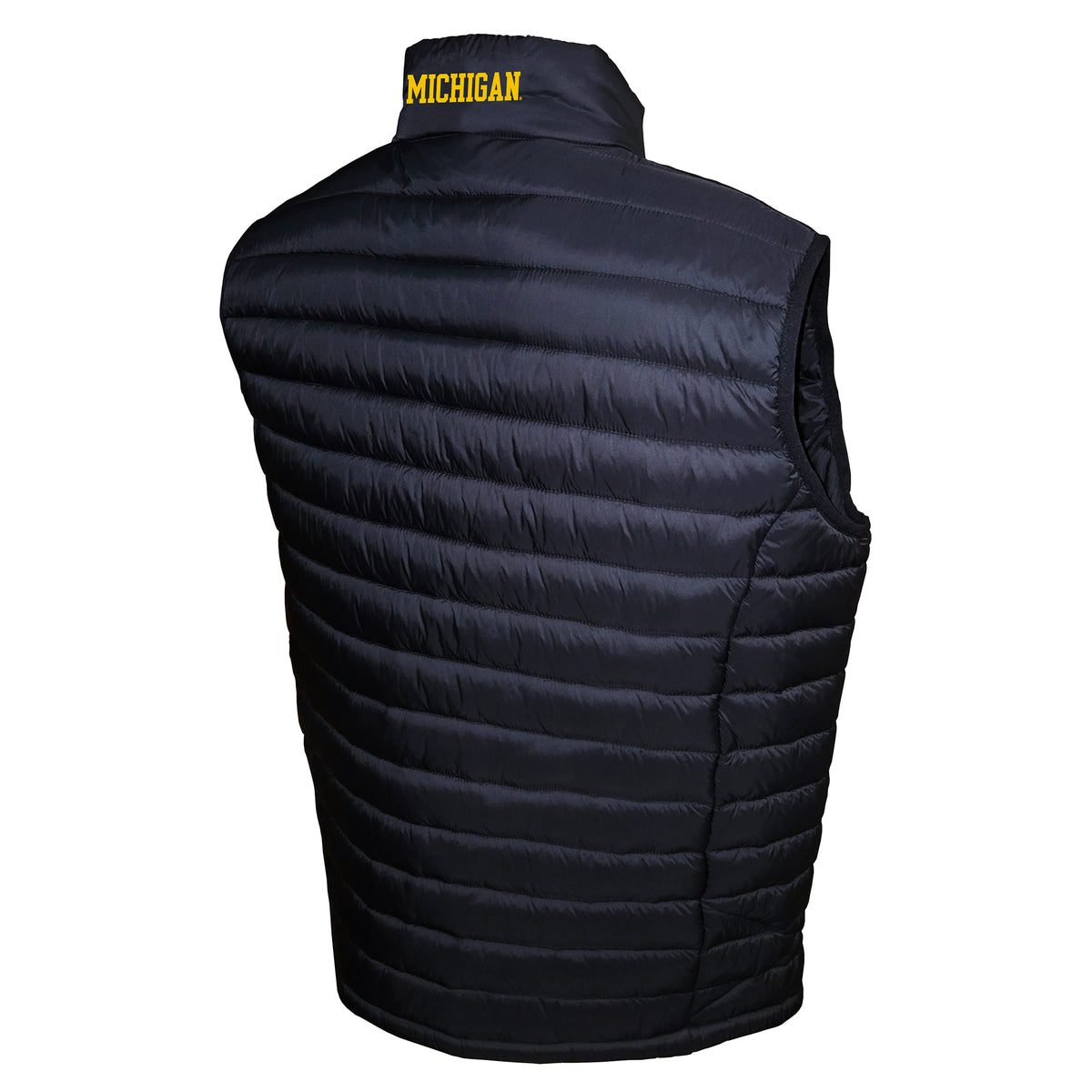 Michigan Wolverines Franchise Club Mens NCAA Team Packable Vest Black