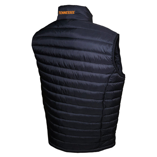 Tennessee Volunteers Franchise Club Mens NCAA Team Packable Vest Black