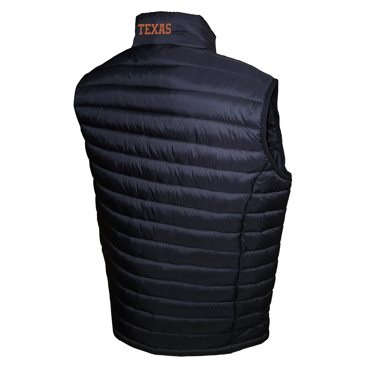 Texas Longhorns Franchise Club Mens NCAA Team Packable Vest Black
