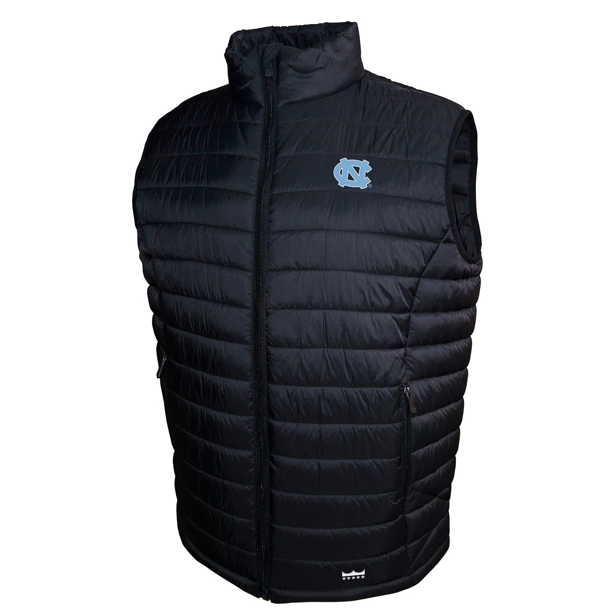 North Carolina Tar Heels Franchise Club Mens NCAA Team Packable Vest Black
