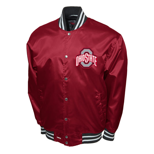 Ohio State Buckeyes Mens Franchise Club Classic Satin Jacket
