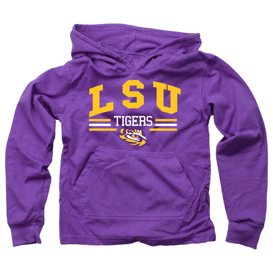 LSU Tigers Wes and Willy Toddler Long Sleeve Hooded T-Shirt