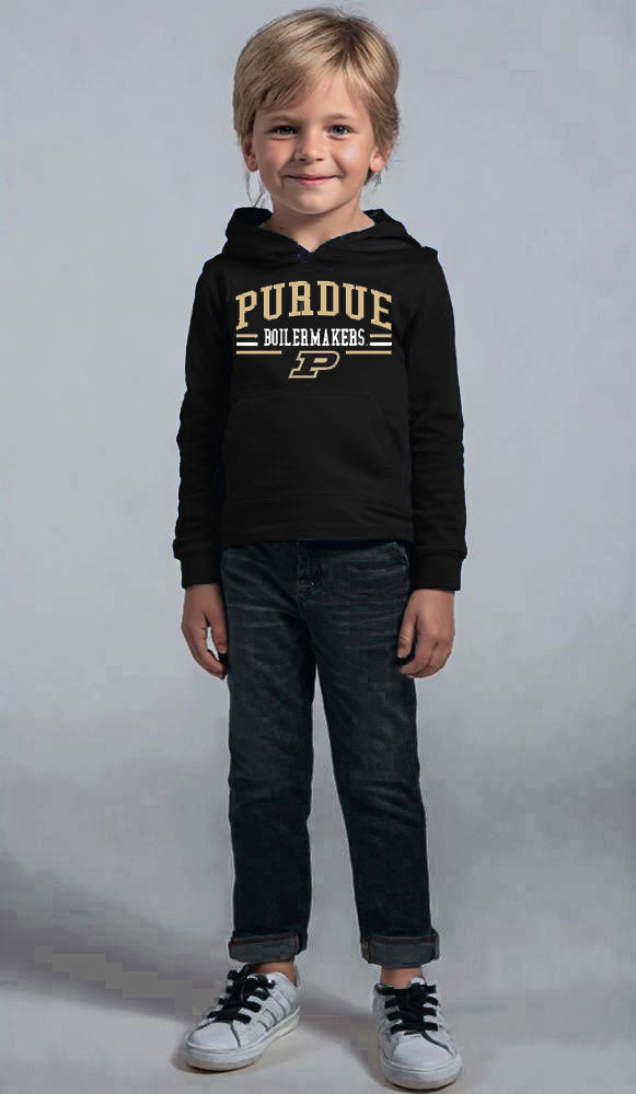 Purdue Boilermakers Wes and Willy Toddler, Kids and Youth Long Sleeve Hooded T-Shirt